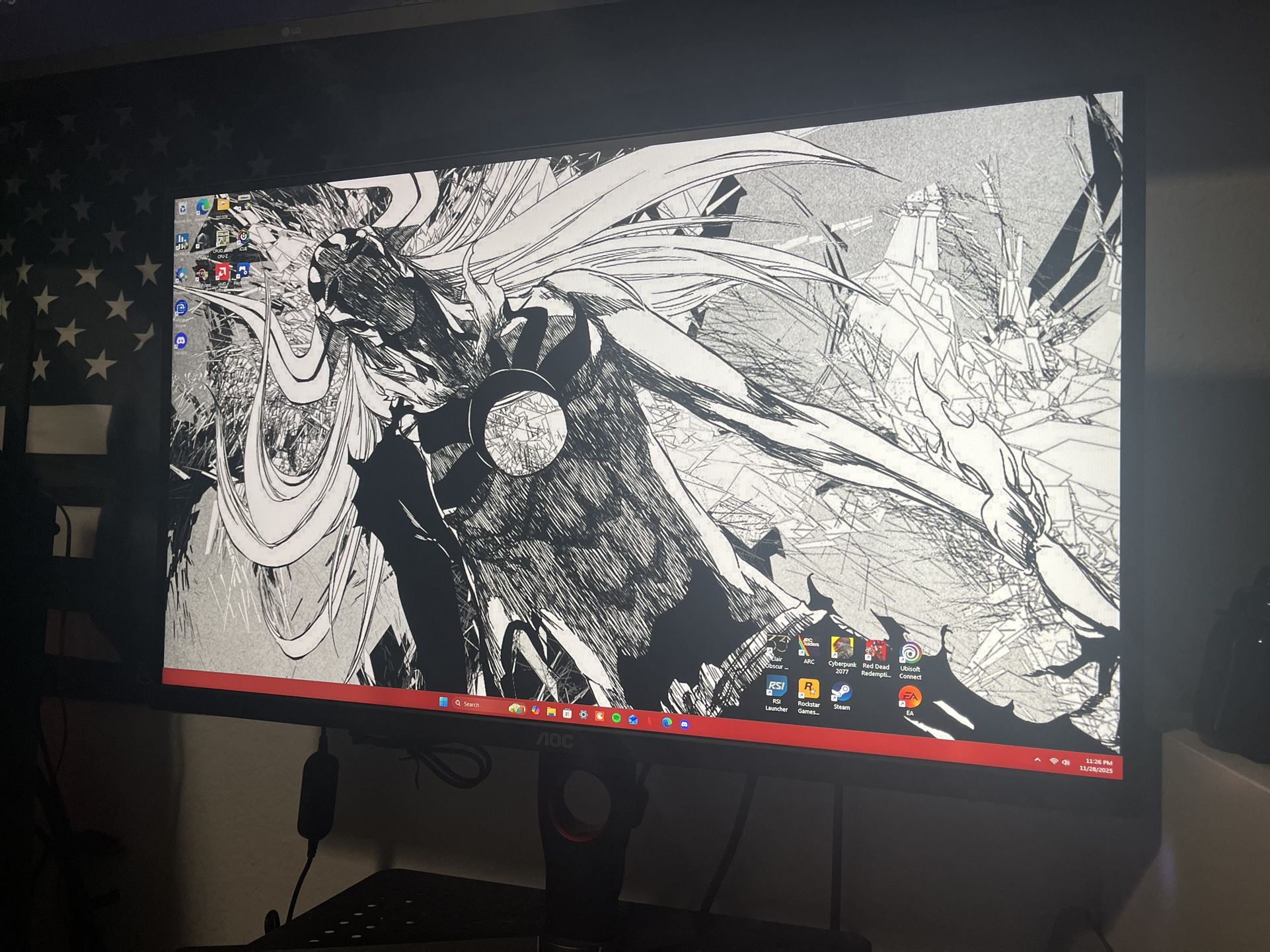 AOC 27” 1440p Monitor 240Hz Q27G1OZE