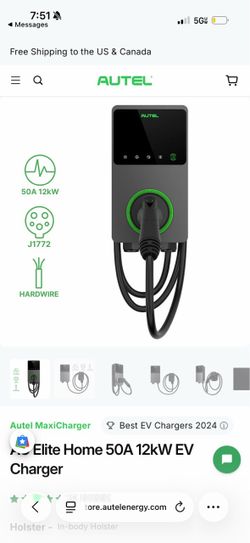 Hardwired electric car charger