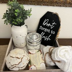Bathroom Or Laundry Room Counter Tray Decor 