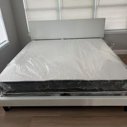 King Size Bed Frame With Mattress All New Furniture And Free Delivery 
