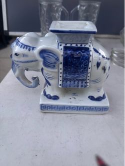 Porcelain Elephant Vase