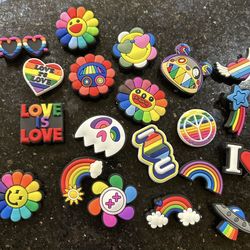 New Takashi Murakami Croc Charms. 20 Count 