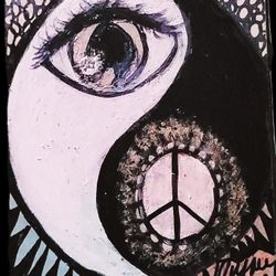 Original 7x7 Painting by Riyau Rushin