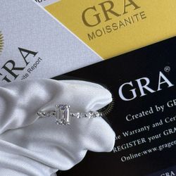 Brand New Sterling Silver Moissanite Ring