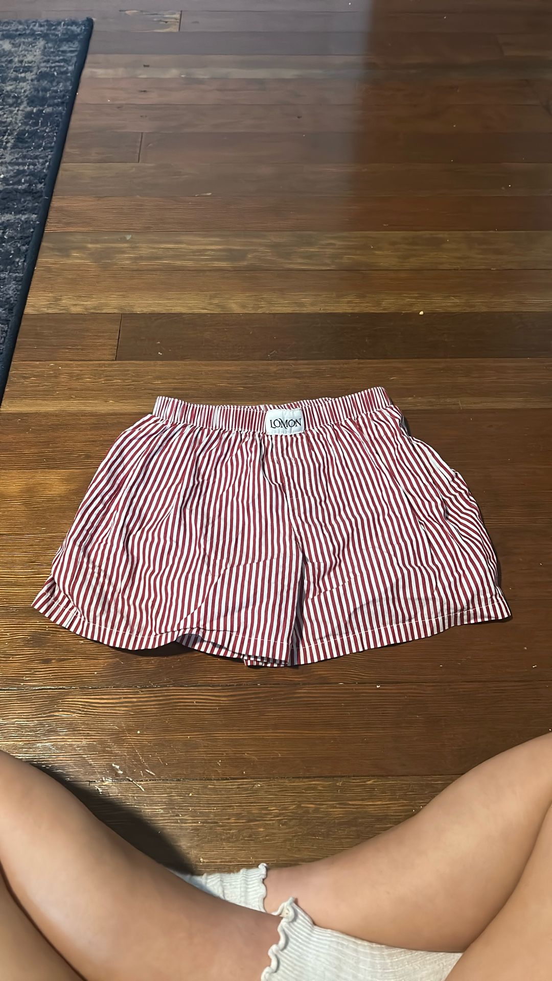 Red Striped Shorts 