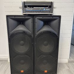 DJ Mixer, Amplifier & Speakers