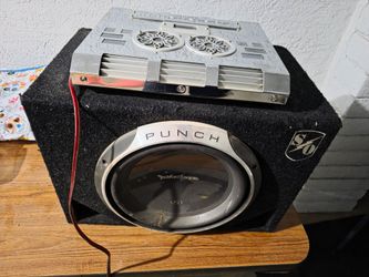 Amp and subwoofer 12 rockford