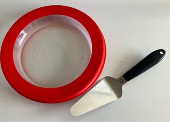 1" Tall .75 Q/..75 L Glass Pie Cooking Plate With Sp