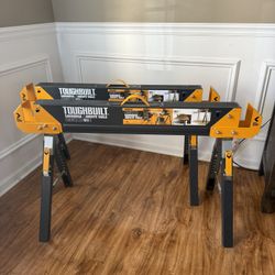 ToughBuilt C600 Sawhorse / Jobsite Tables – Like New (Set of 2)
