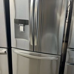 OPEN BOX LG FRENCH STYLE REFRIGERATOR STAINLESS STEEL 