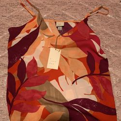 Womens Small A New Day Cropped Tank Top Shirt 