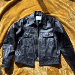 Flaneur Homme Moto Leather Jacket
