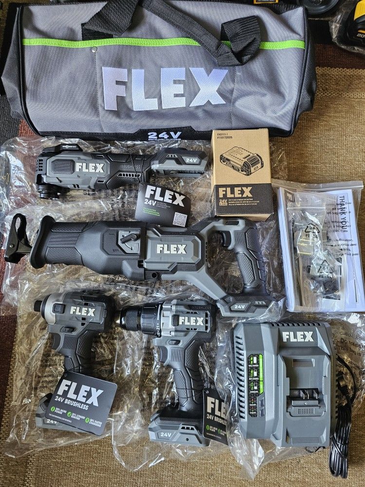 FIRM! BRAND NEW 24V BRUSHLESS FLEX COMBO KIT 