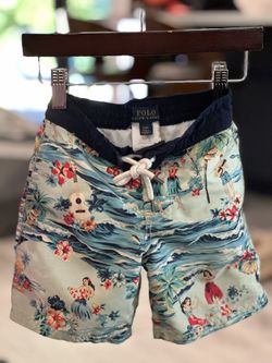 Ralph Lauren Boys Youth Size 4 4T Kids Swim Trunks Shorts 