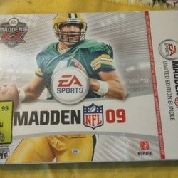 True rare collectible Find limited edition For gamers madden 09 strategy guide with book factory sealed