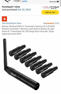 Donner Wireless DMX512 Transmitter Receiver System