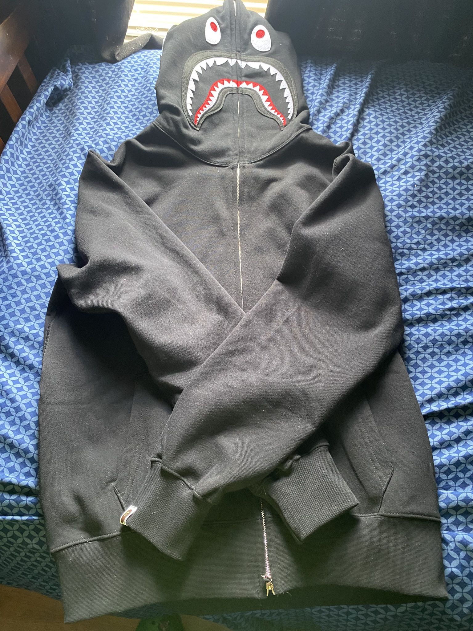 Bape Shark Hoodie Black