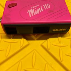 This is a Kalimar Mini 110, a small 110 film camera from the late 1970s or 1980s.
