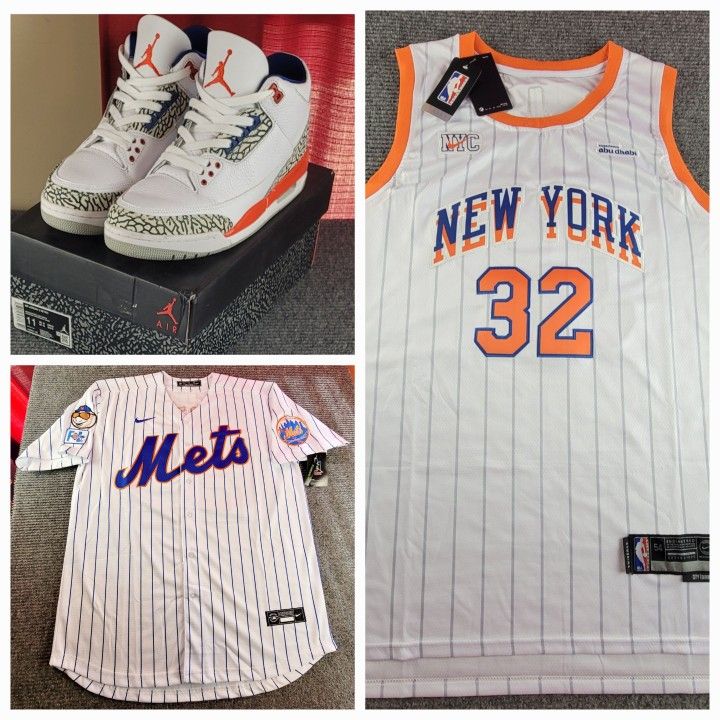 Nike Air Jordan Retro 3 Knicks mets 2019 Size 11 Basketball towns mens XL combo Soto baseball