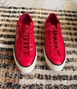 Converse Red All Star Rubber Sole Close-Up Size 42 (US 8 1/2)