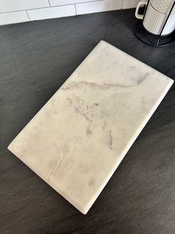 9x15” White Marble Footed Countertop Tray