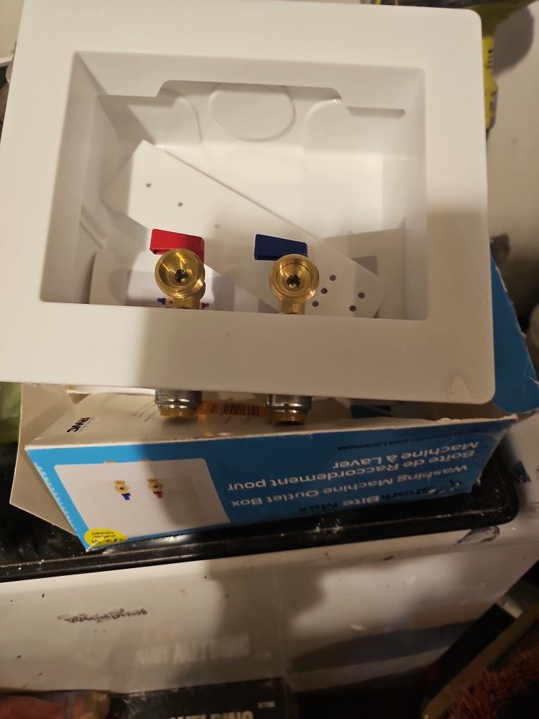 Washer Water Inlet For Hot And Cold  1/2 Inch Push To Connect