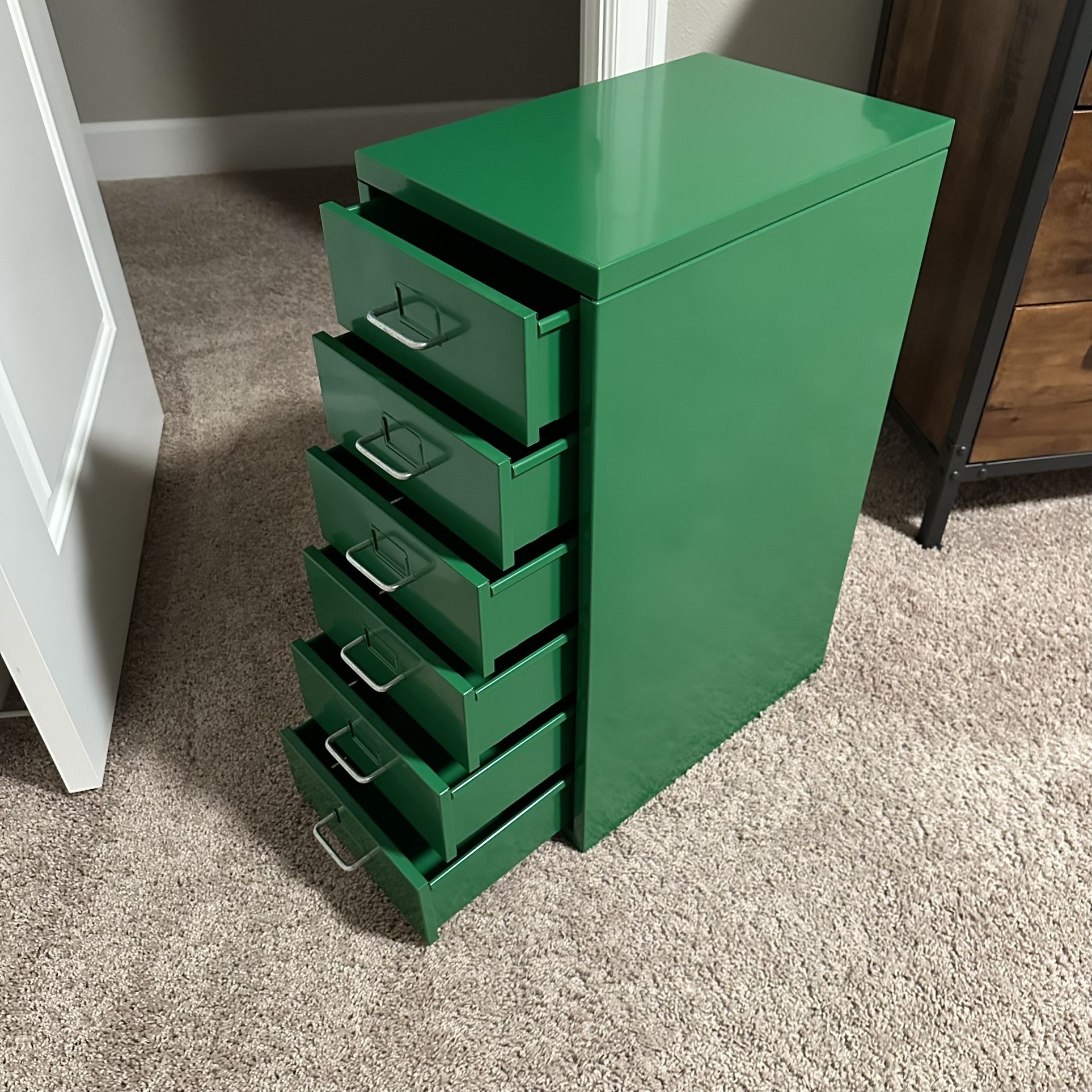 Green File Cabinet