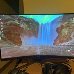 AOC 27” 1440p 240Hz Curved Gaming Monitor