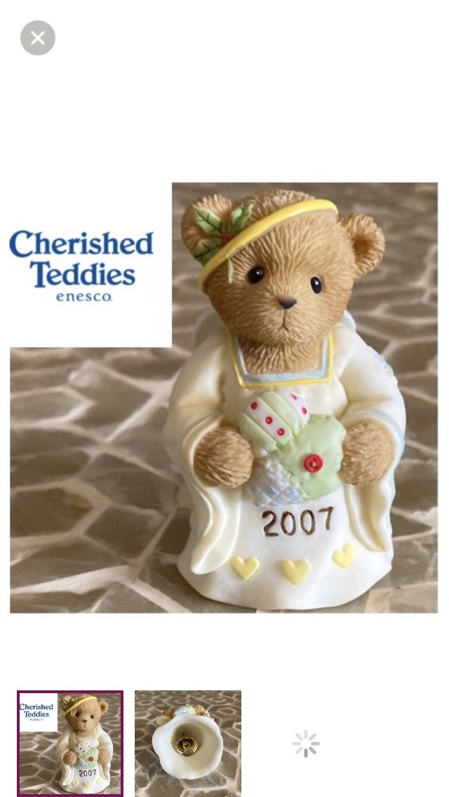 Cherished Teddies "2007” bell “The Season To Be Filled With Love "