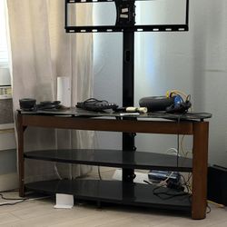 Tv Desk With Tv Stand Holds Big TVs 