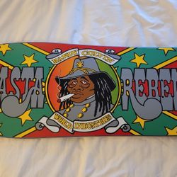 Rare SIGNED Randy Colvin World Industries Rasta 420 Soldier Skateboard Vintage Old School 