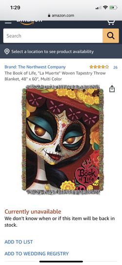 **RARE** The Book of Life “La Muerte” Tapestry