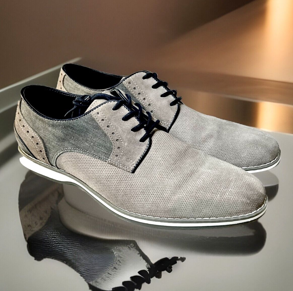 Kenneth Cole Reaction Men’s Weiser Perforated Casual Dress Shoes