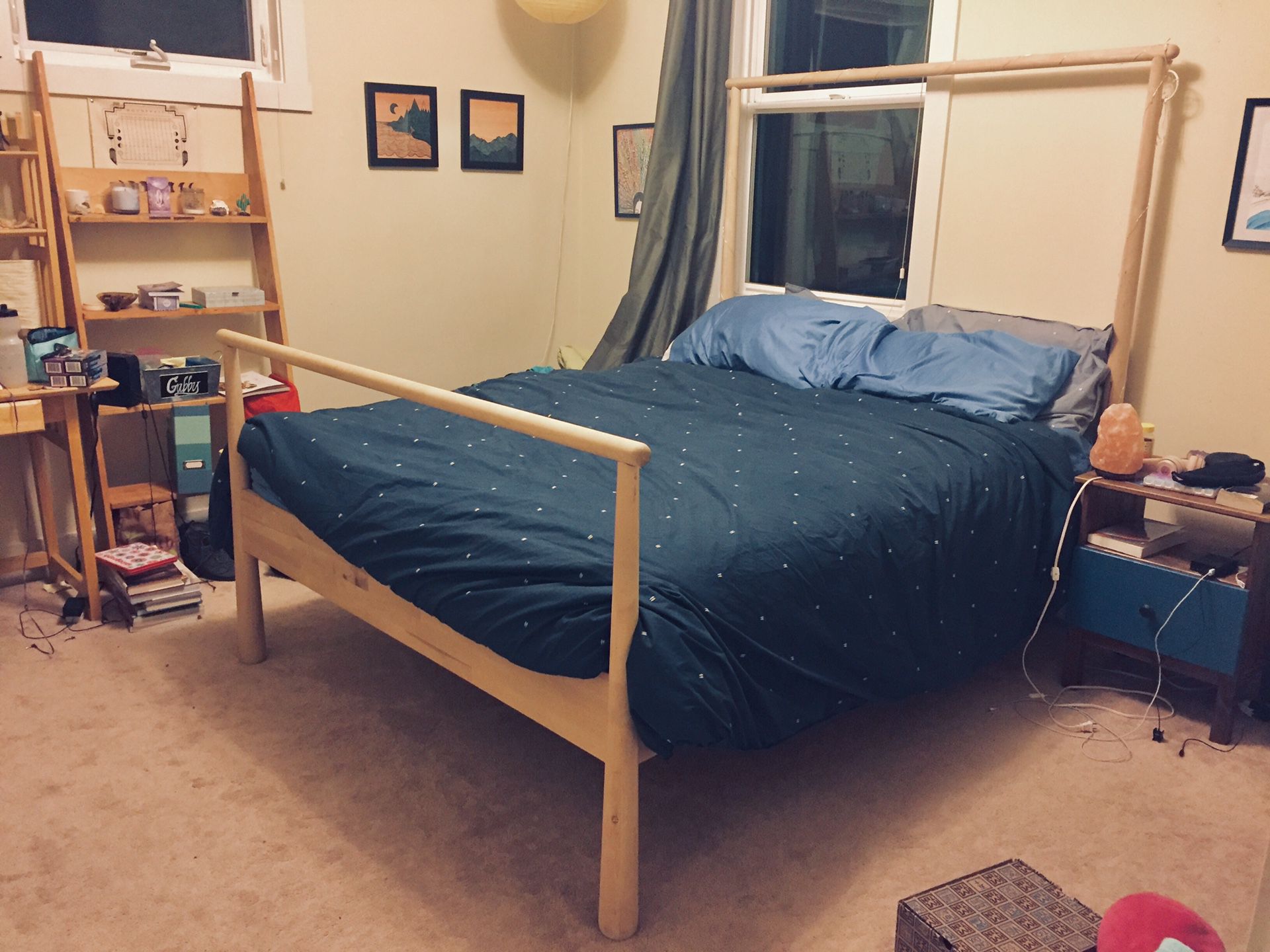 Nice used ikea bed frame Modern Queen Ikea Gjora Bed Frame For Sale In Seattle Wa Offerup