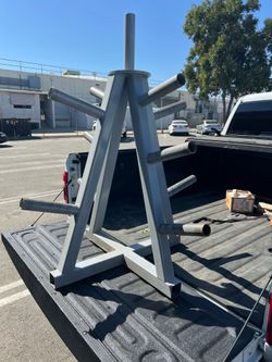 Olympic weights tree stand heavy duty