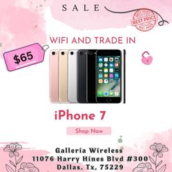 iPhone 7 Only For Trade Ins And WiFi Use 