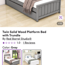 Twin trundle bed