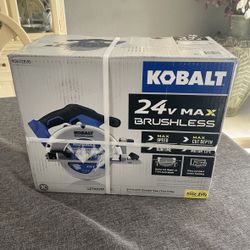 Kobalt 24-Volt Max 6-1/2-in Brushless Cordless Circular Saw Circular Saw (Tool Only No Battery)