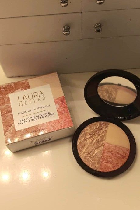 *NEW * LAURA GELLER BAKED HIGHLIGHTER BLUSH AND BODY FROSTING COMPACT