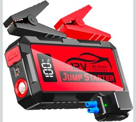 8000A Car Jump Starter, 12V Jump Starter Battery Pack (All Gas,up to 10.0L Diesel Engine) Jumper Cables Portable Lithium Jump Box