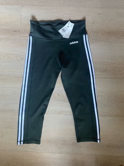 Adidas 3-Stripe Cropped Leggings Size Medium