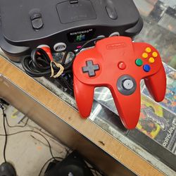 N64 Console One Controller ,cables And Mario.kart Firm Price 