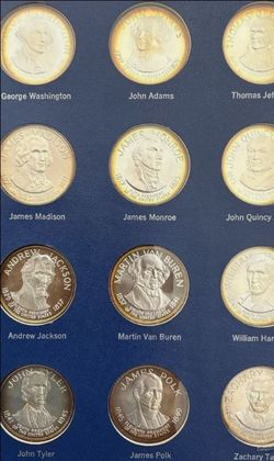 1970 Franklin President mint book