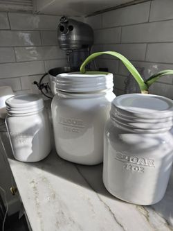 Canisters Flour Sugar Coffee Jar