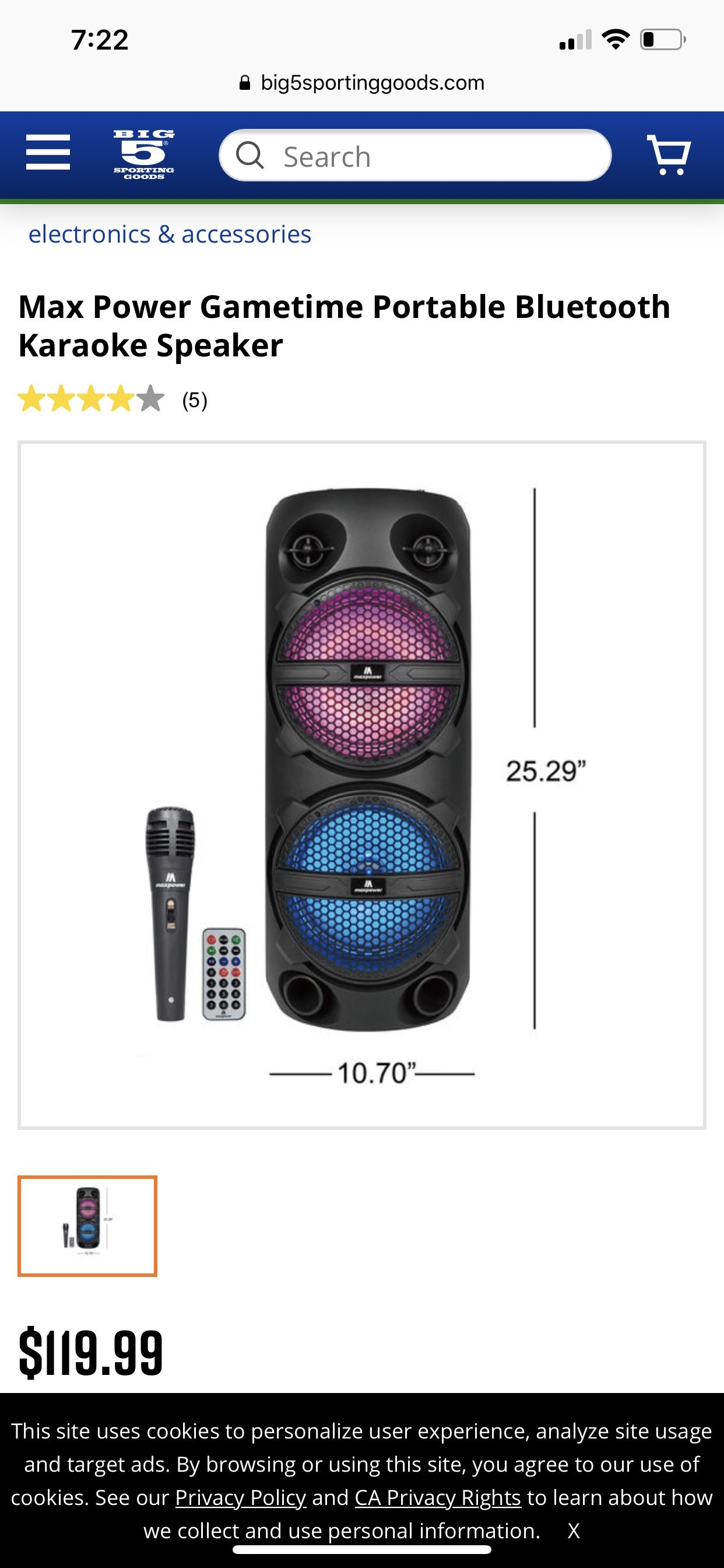 Brand New Max Portable Radio Karaoke Stereo Bluetooth Speaker