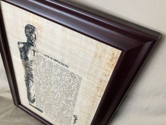 Framed ‘Oath of Hippocrates’