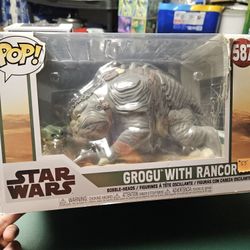 New Unopened Star Wars Funko Pop Grogu With Rancor
