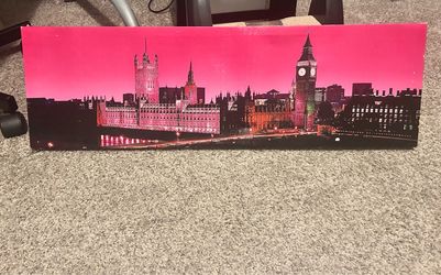 London Skyline Panoramic Canvas Wall Art