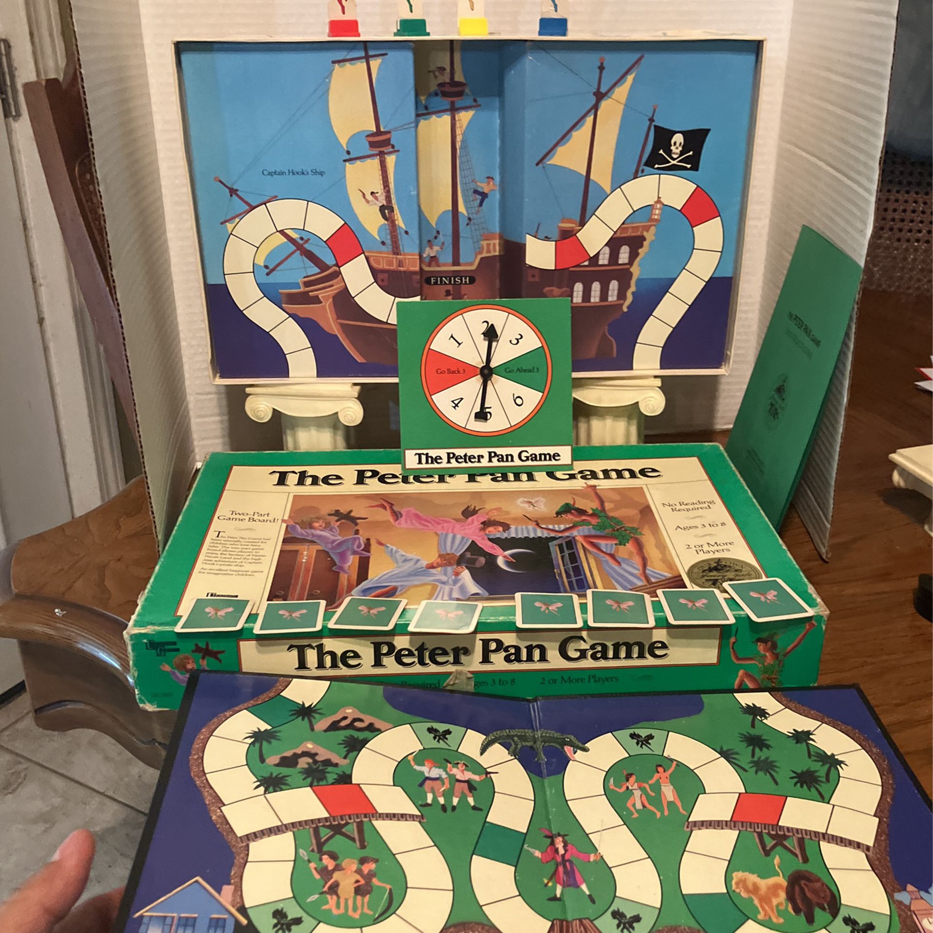 1989 The Peter Pan Board Game  By University Games 