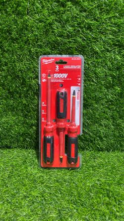Milwaukee Insulated Screwdriver Set 3-Piece Phillips Slotted ECX 1000V UL Tested